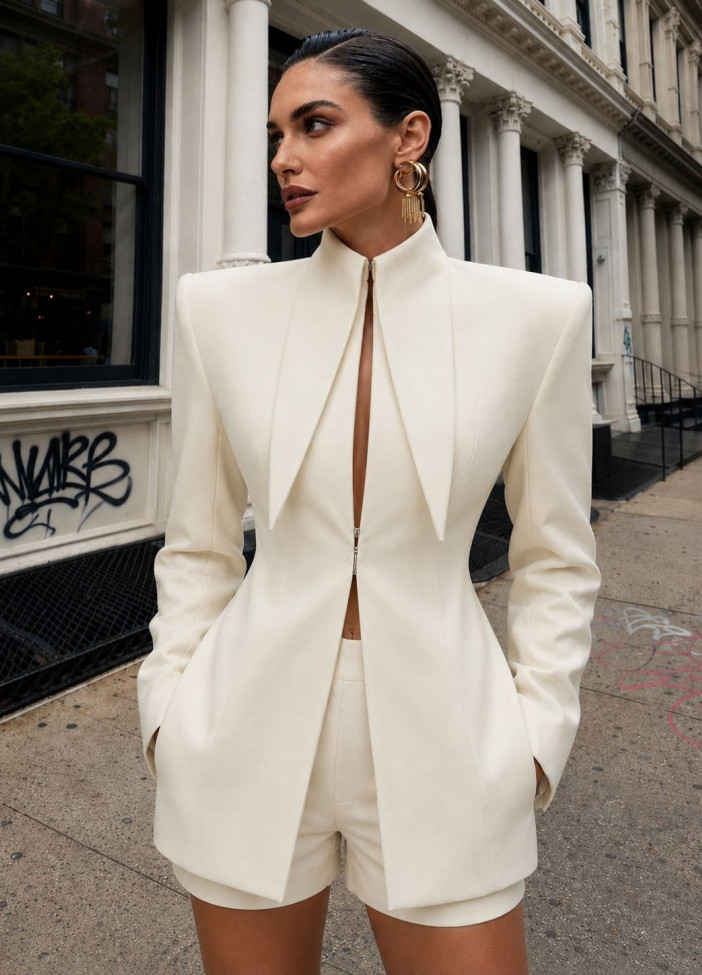 Roy Roger Suit Set White